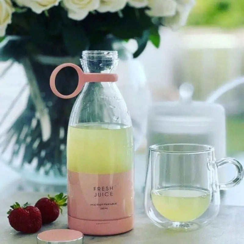 Mini Portable Electric Juice Blender, Juicer Bottle, 6 Blades Shake, Orange, Lemon, USB Charging, Fruit Mixer, Fresh Squeezer