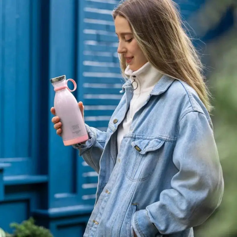 Mini Portable Electric Juice Blender, Juicer Bottle, 6 Blades Shake, Orange, Lemon, USB Charging, Fruit Mixer, Fresh Squeezer