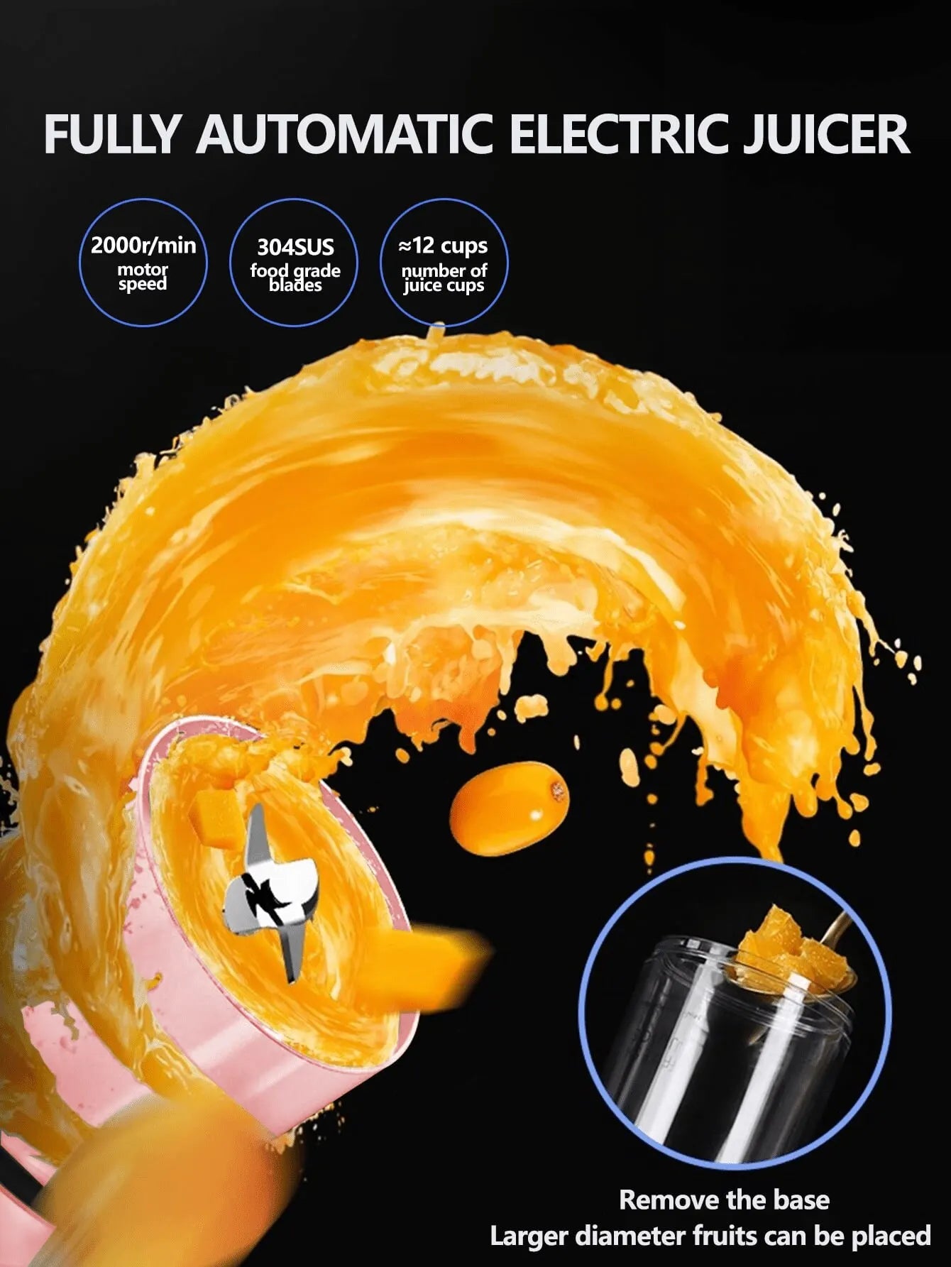 Portable MiniFruit Blender,Free shipping for 2 or more items